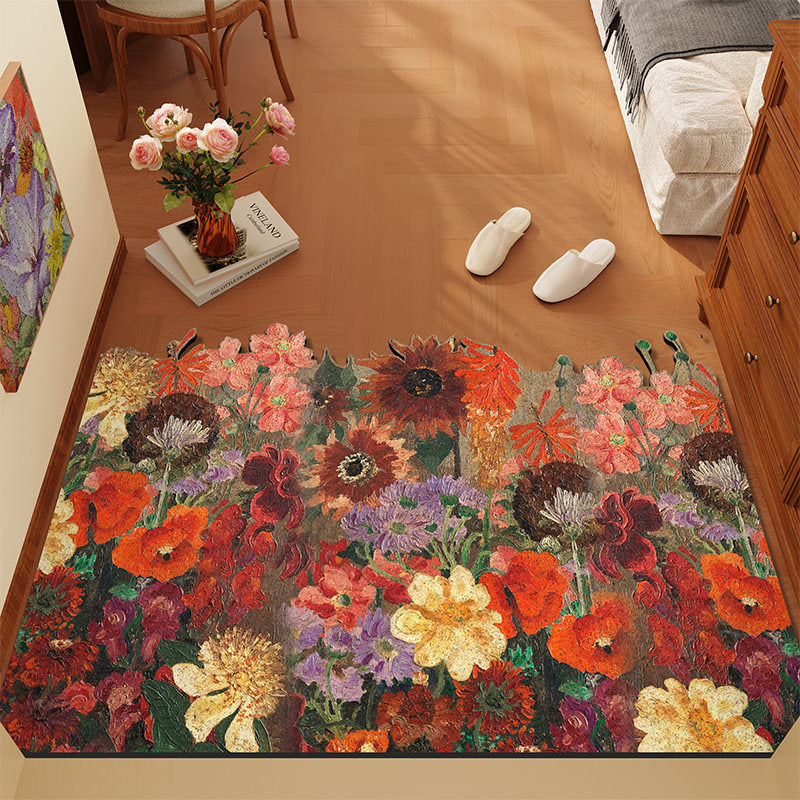 Florales Themen-Teppich