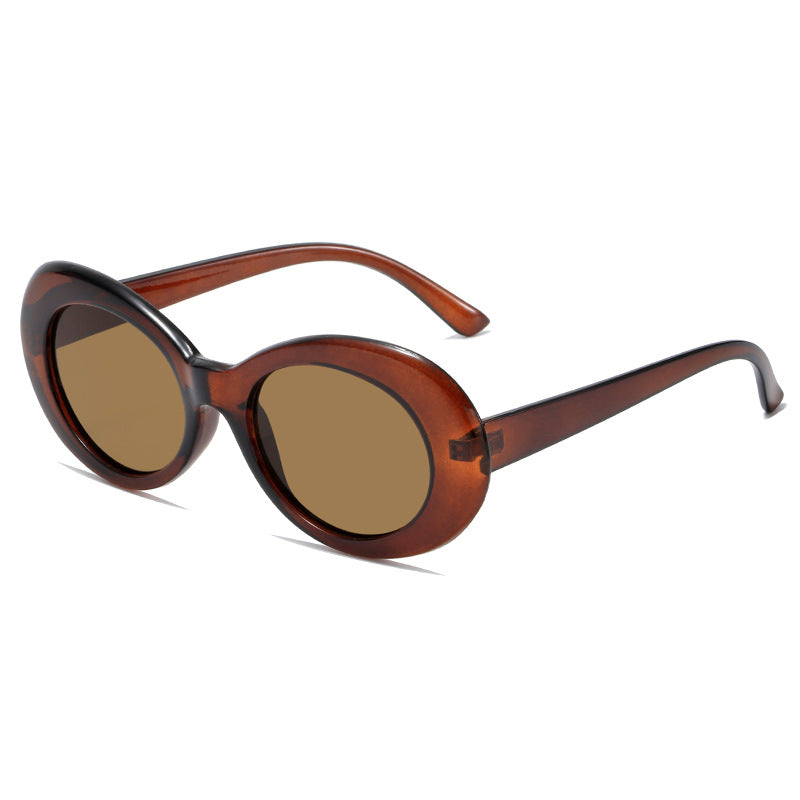 Damen Retro-inspirierte Sonnenbrille mit einem eleganten, ovalen Rahmen Brehn