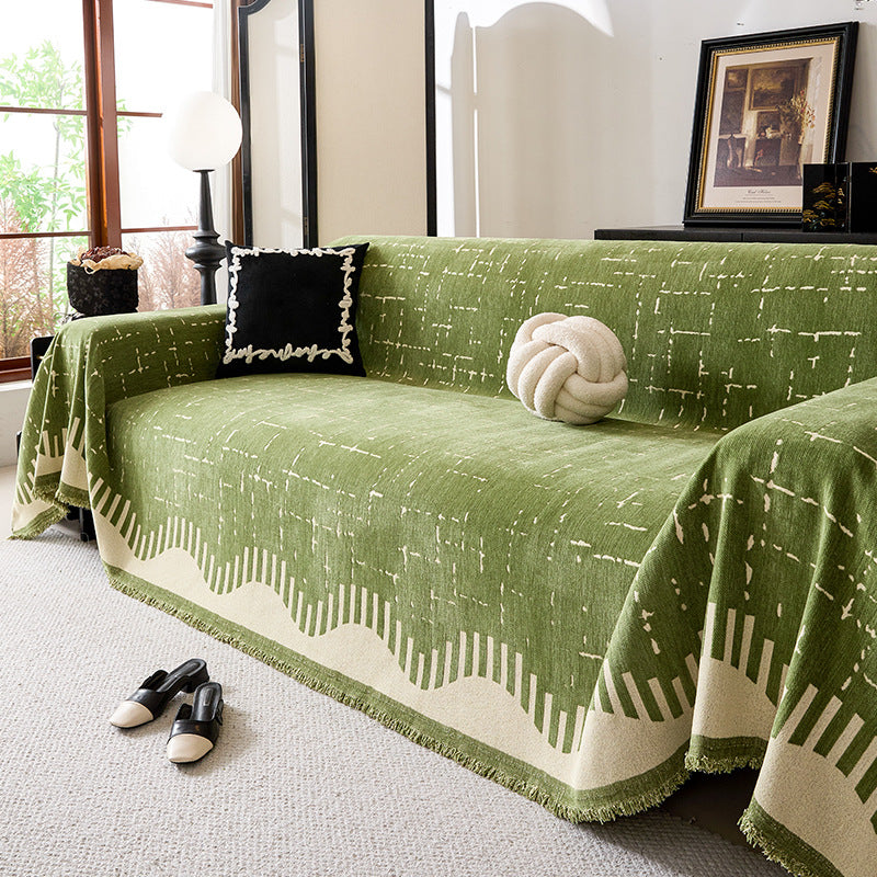 Modern geometrisches Muster Sofa-Wurfdecke