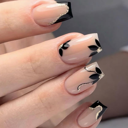 Elegante floral akzentuierte Nagelkunst Brehn