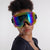 Damen modische Skibrille mit trendigem Nieten-Design Brehn