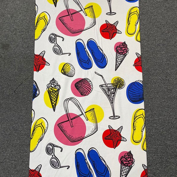 Strandtuch mit tropischem Flamingo-Design Brehn