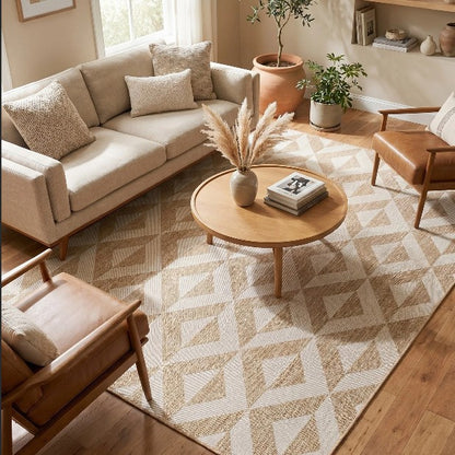 Geometrisches Design Außenbereich Teppich