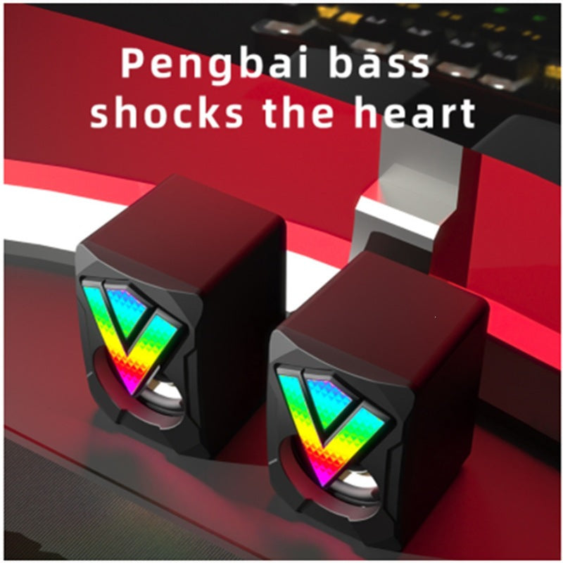 360-Grad RGB Desktop-Lautsprecher mit omnidirektionalem Sound Brehn