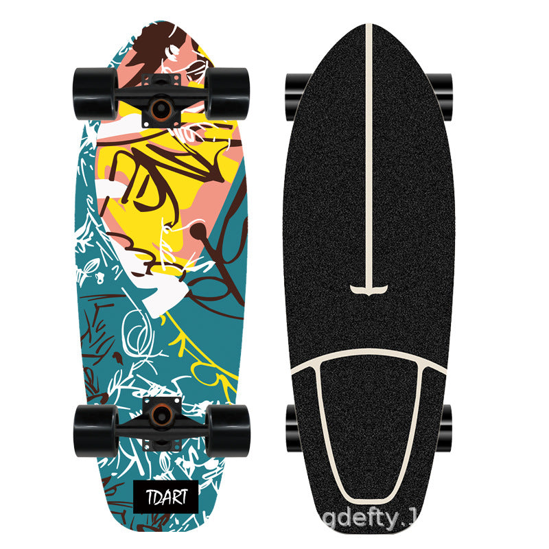 Künstlerisches Löwen Design Skateboard Brehn