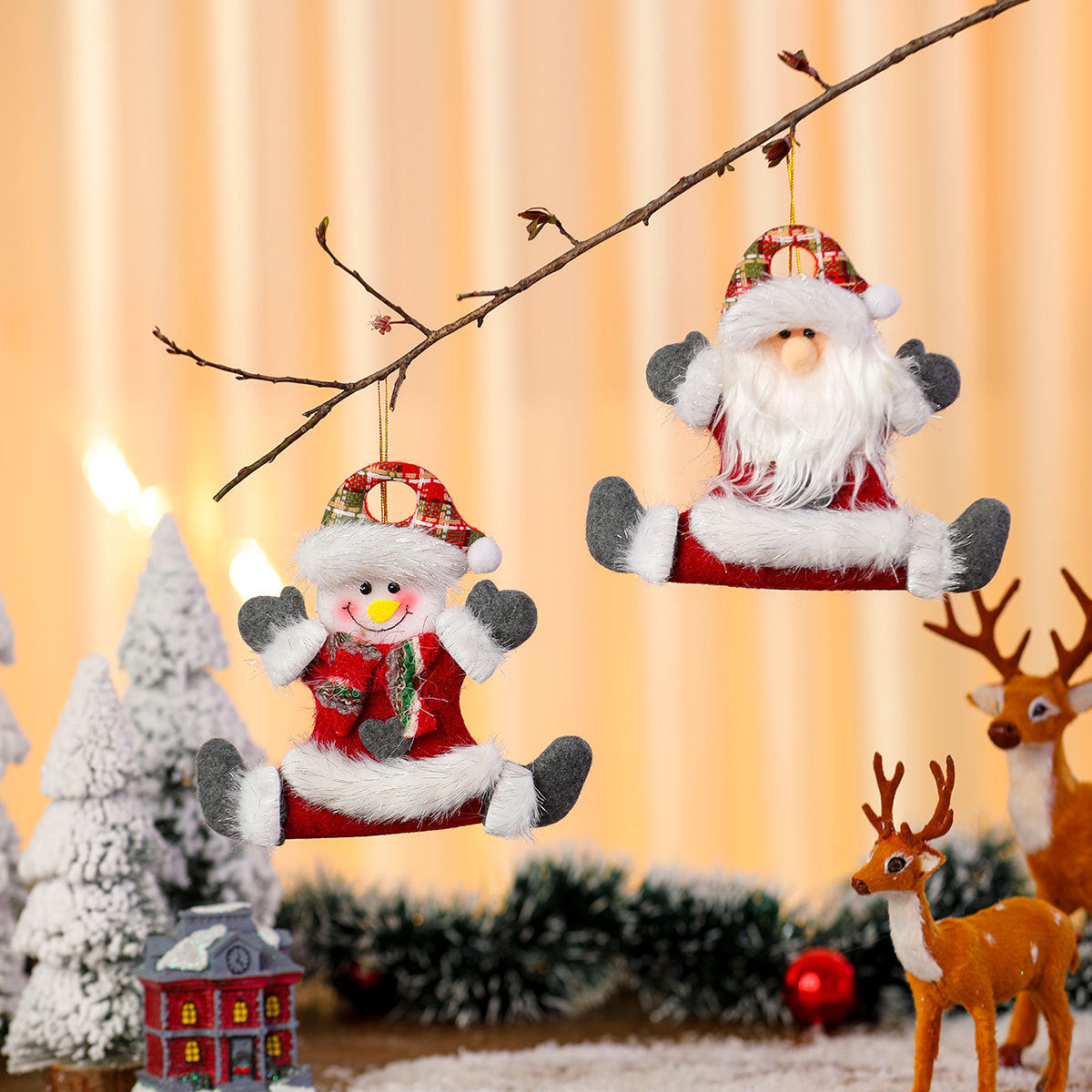 Dekorative Filz Santa Ornament Schale