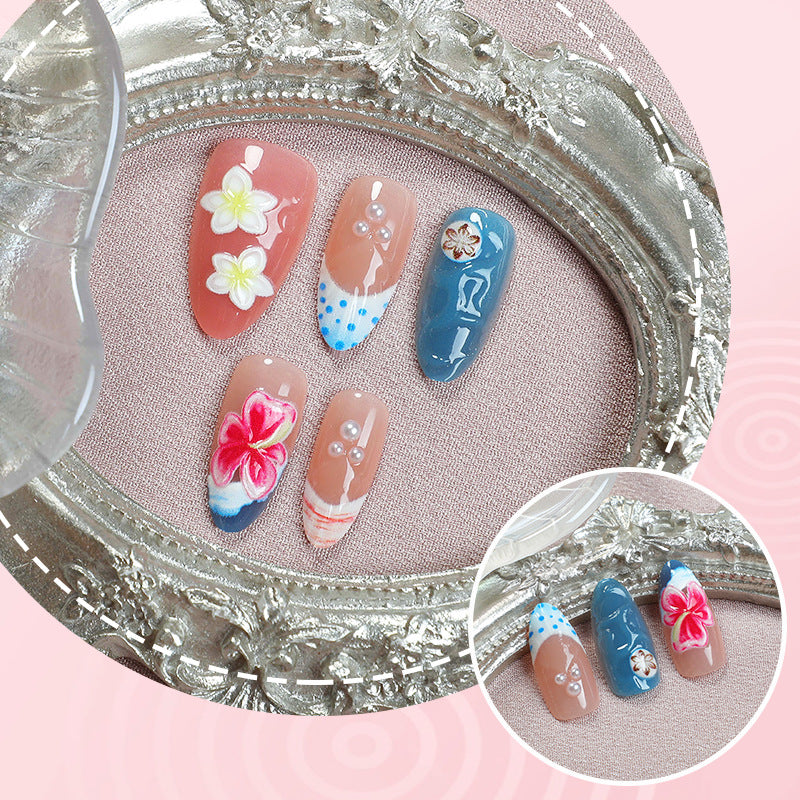 Blumenmotiv Druck-Nagelset Brehn