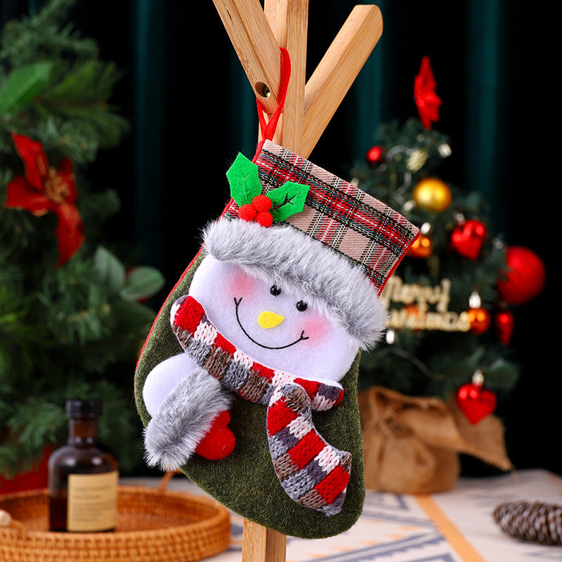 Weihnachtlicher Stoffsocken Brehn