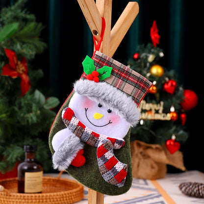 Weihnachtlicher Stoffsocken Brehn