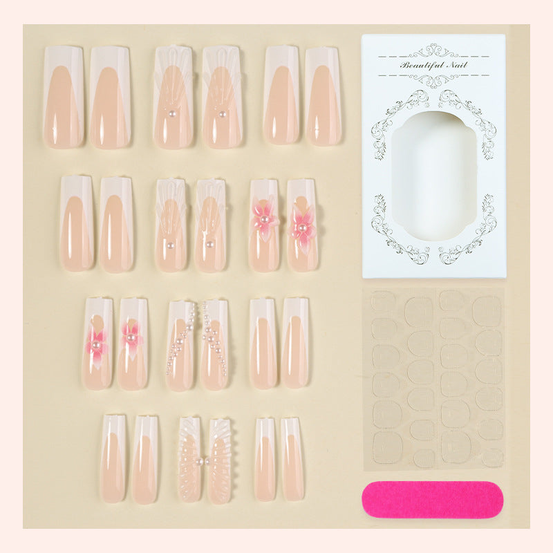 Blumengeschmücktes Press-On Nagelset Brehn 1788495815