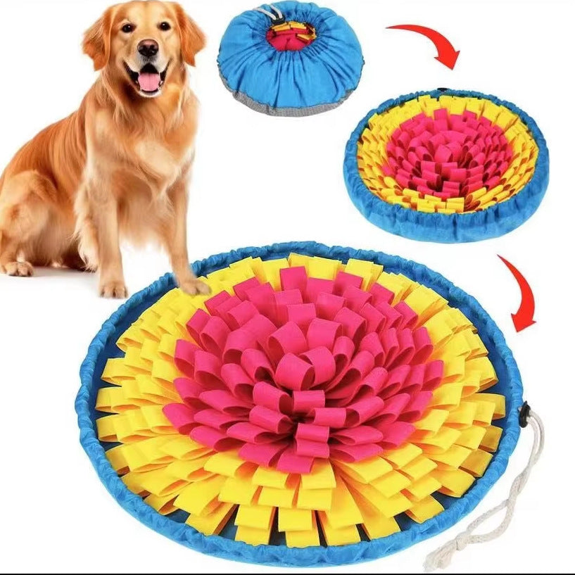 Blumenförmige Puzzle Fütterungsmatte Hundebett