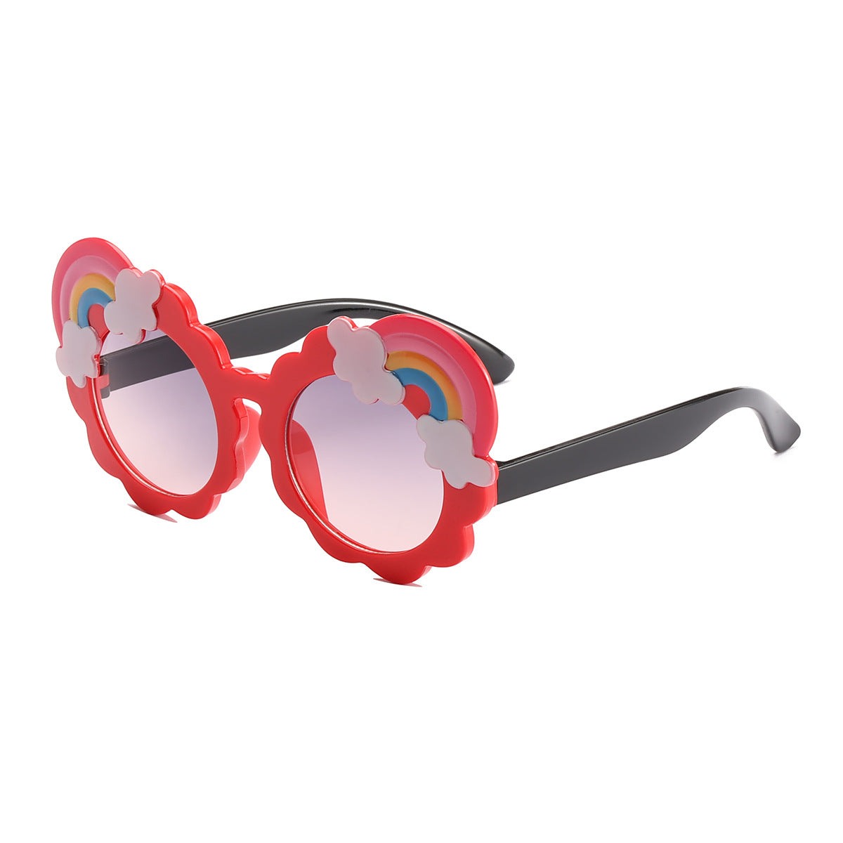 Damen designorientierte Sonnenbrille mit blütenförmigem Rahmen Brehn