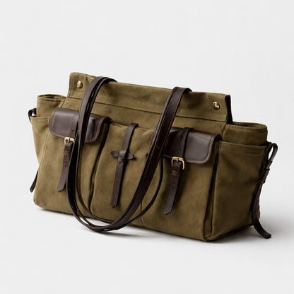 Multi-Taschen Canvas Tote Handtasche