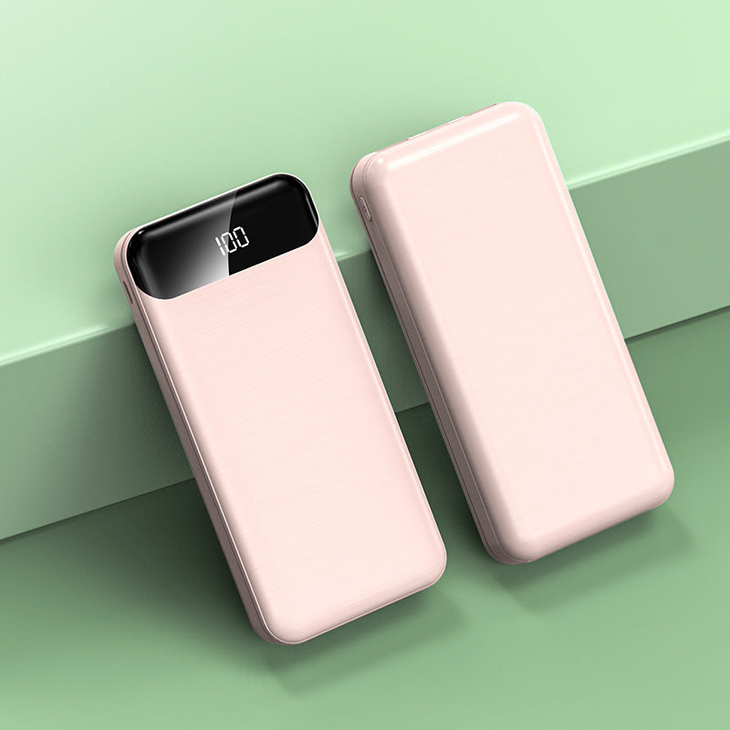 Ultra-Schlanke Powerbank mit Lcd-Display und Schnellladefunktion Brehn