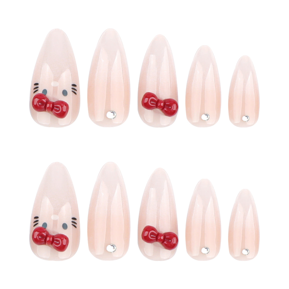 Kunstvolle Nagelkunst mit charmanten Katzenmotiven Brehn