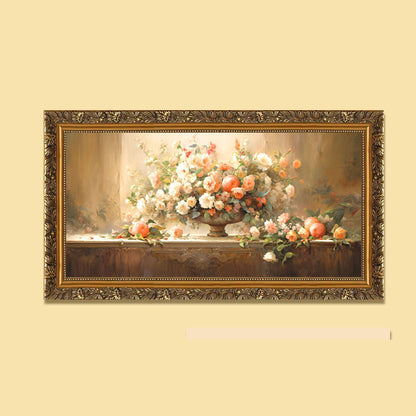 Vintage Blumen Ge gerahmte Wanddekoration
