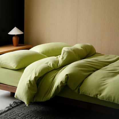 Premium Baumwollsatin Bettwäsche Set mit atmungsaktiver seidenweicher Oberfläche