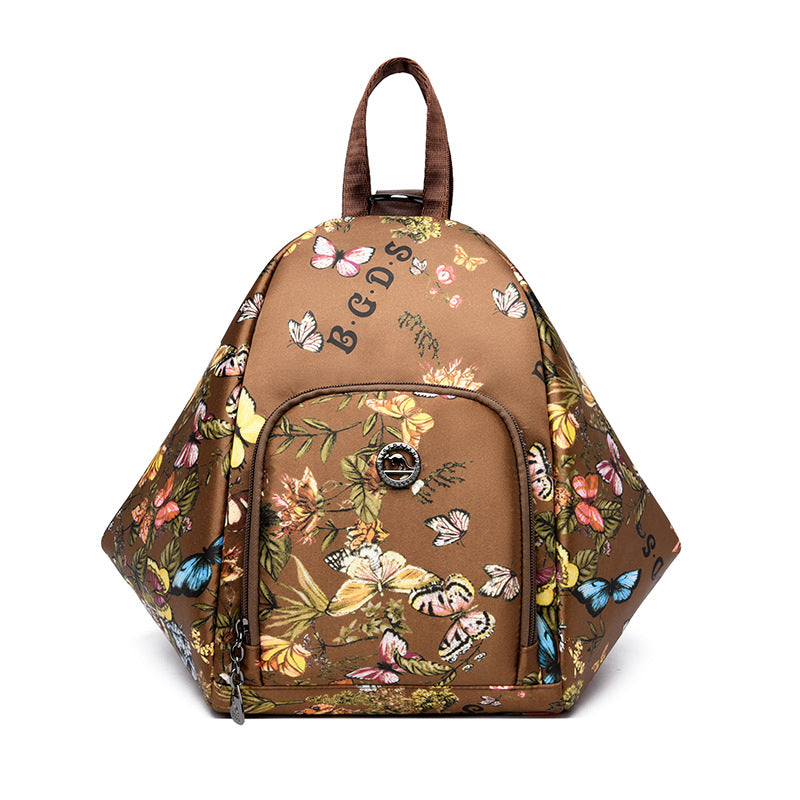 Floral Print Dreieckiger Rucksack