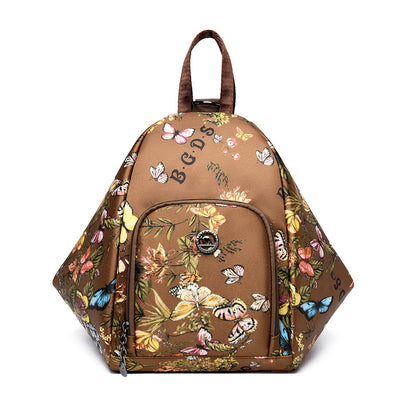 Floral Print Dreieckiger Rucksack