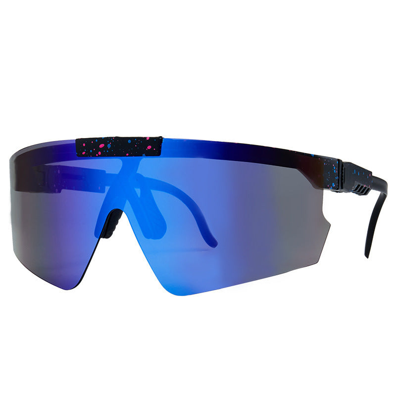 Damen Sport-Sonnenbrille im modernen Design mit großflächigen Gläsern Brehn