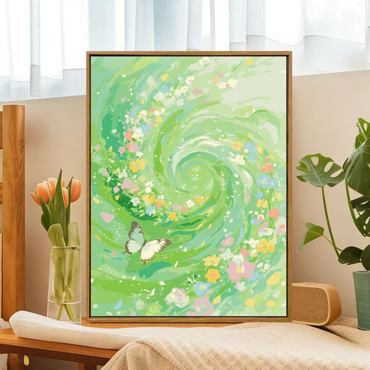 Floral Whirlwind Leinwandkunst Brehn