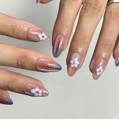 Künstlerisches Press-On-Nagelset mit All-Größen-Abdeckung Brehn