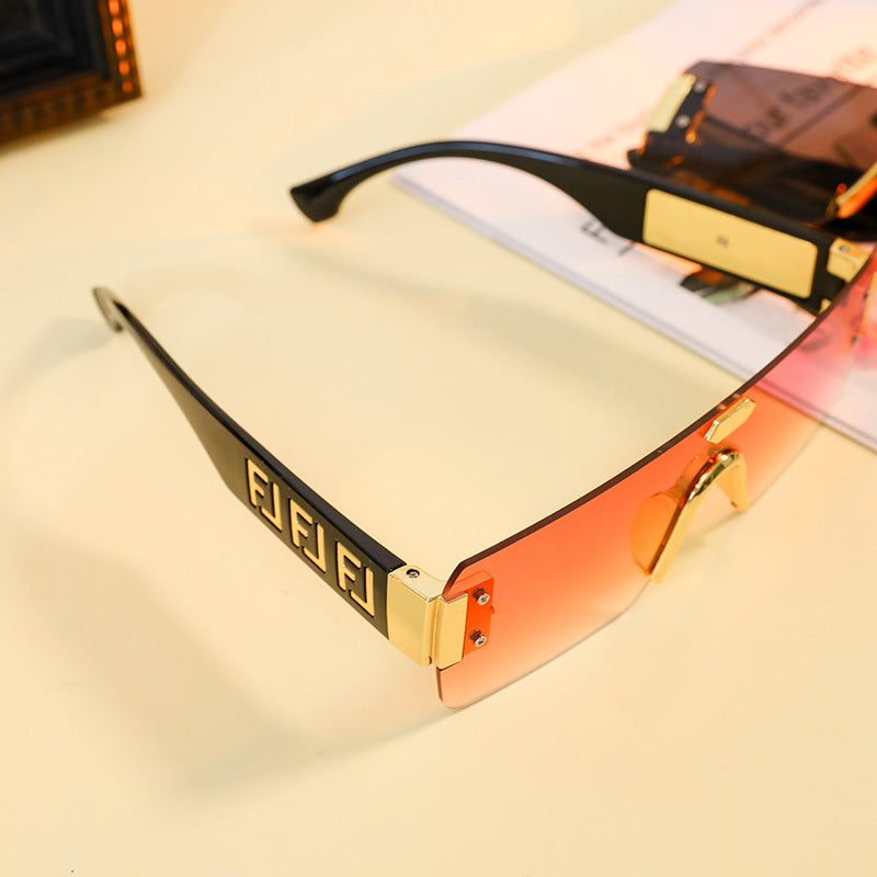 Damen geometrische Statement-Sonnenbrille Brehn