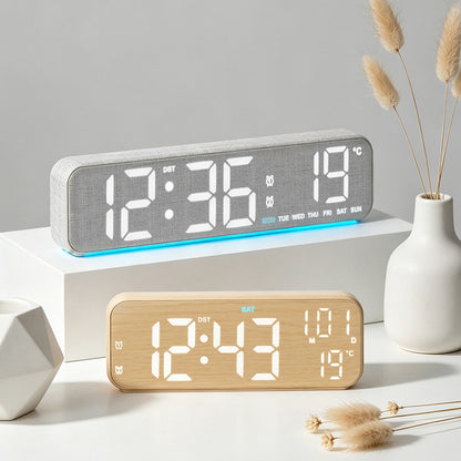 Digitaler Multifunktionswecker mit Temperatur- und Datumsanzeige Brehn