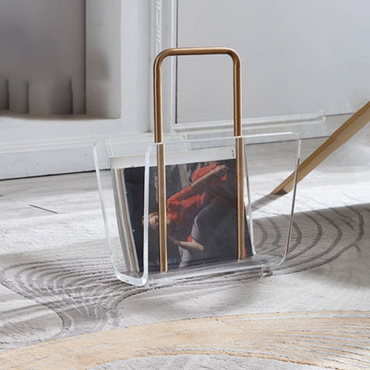 Stylischer klarer Acryl-Zeitschriftenhalter