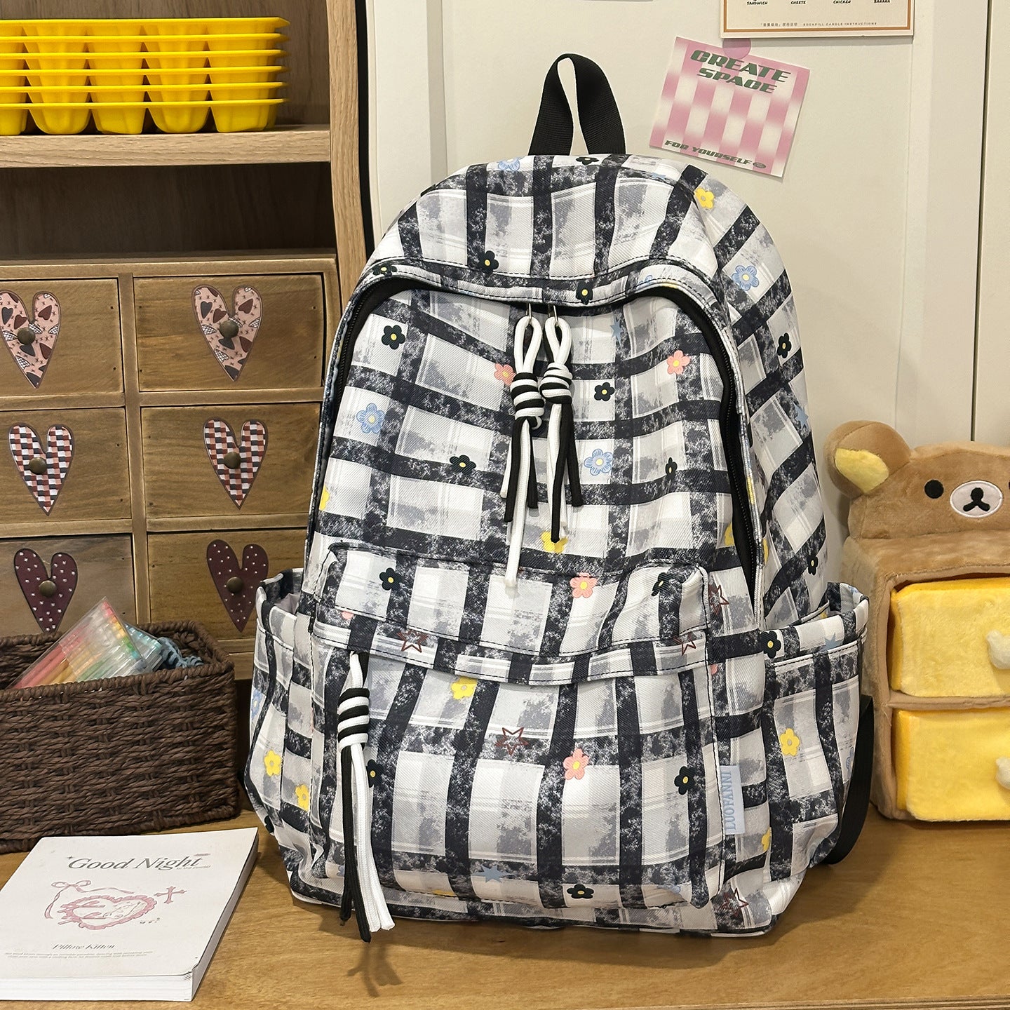 Blumenmuster Alltags-Rucksack Brehn