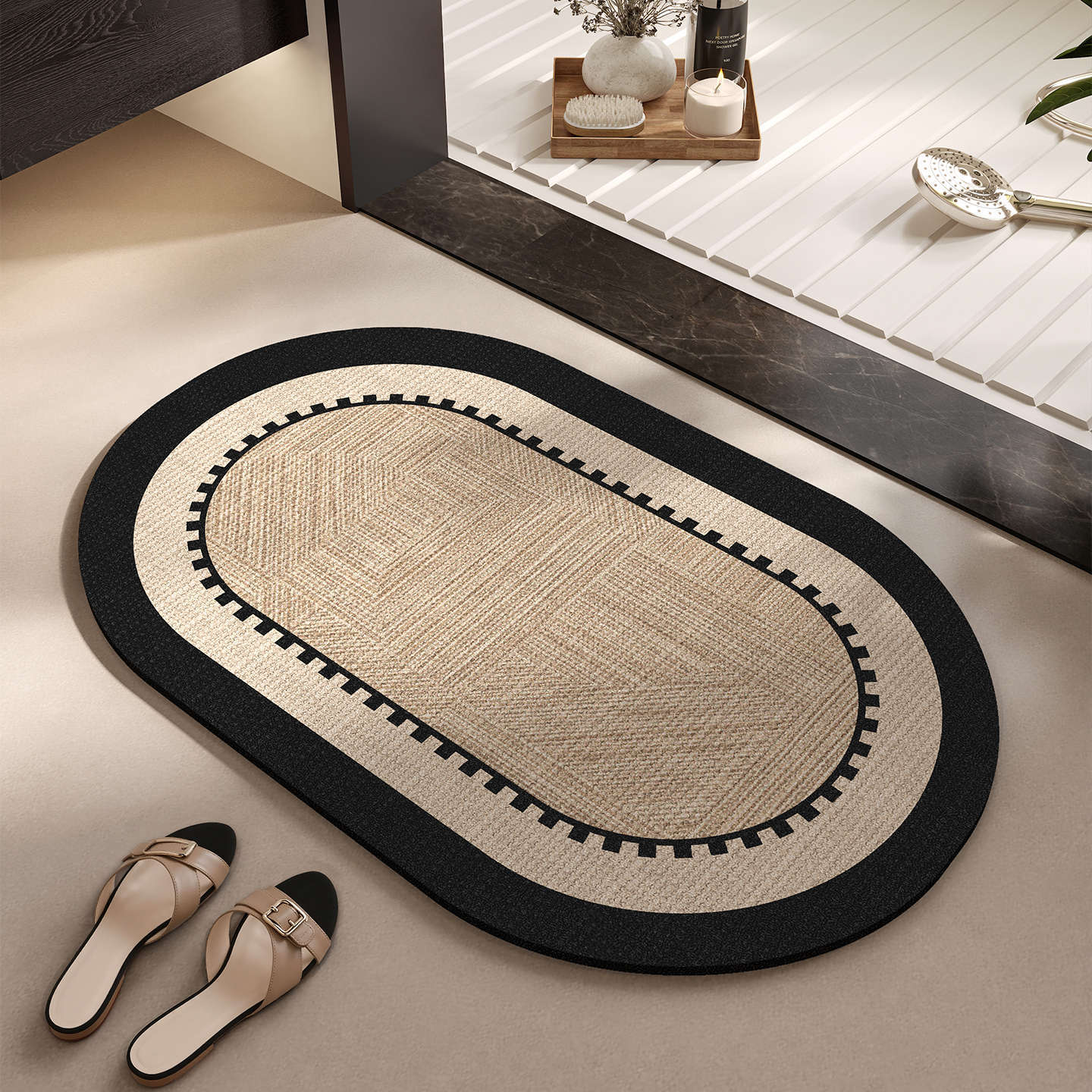 Elegante Gewebte Badematte Brehn