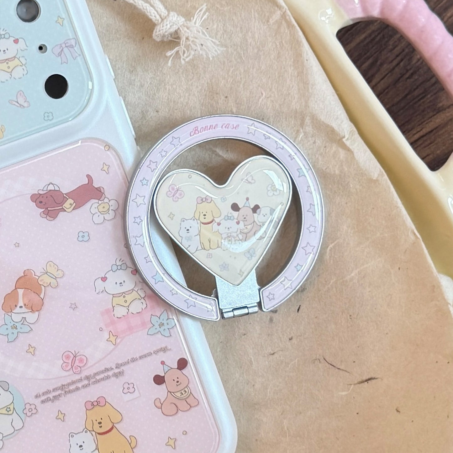 Herzförmiger Smartphone Halter Brehn