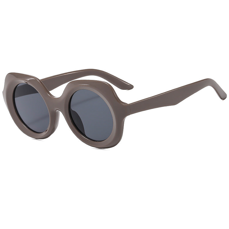 Damen oversized Sonnenbrille mit stilvollen, geschwungenen Rahmen Brehn