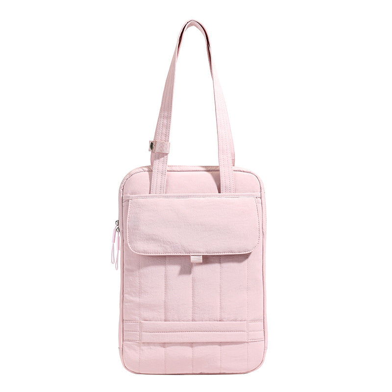 Strukturiertes gestepptes Laptop Tote Bag Brehn