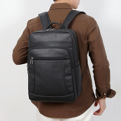 Eleganter Rucksack Aus Kunstleder mit Mehreren Fächern Brehn