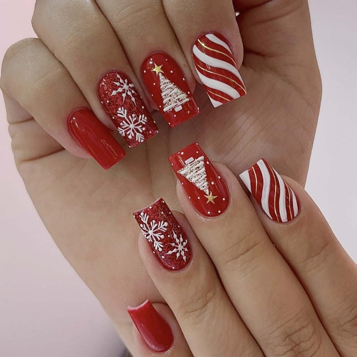 Festliches Winter-Themen Nagelkunstset Brehn