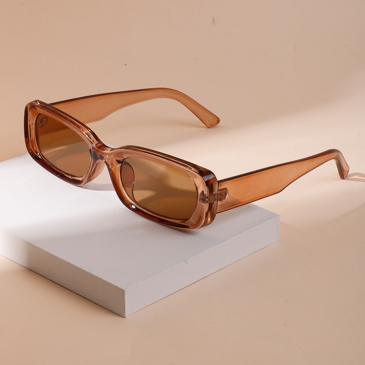 Damen modische Sonnenbrille im Retro-Stil mit breitem Rahmen Brehn
