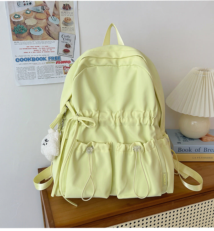 Funktionaler Kordelzug-Utility-Schulrucksack