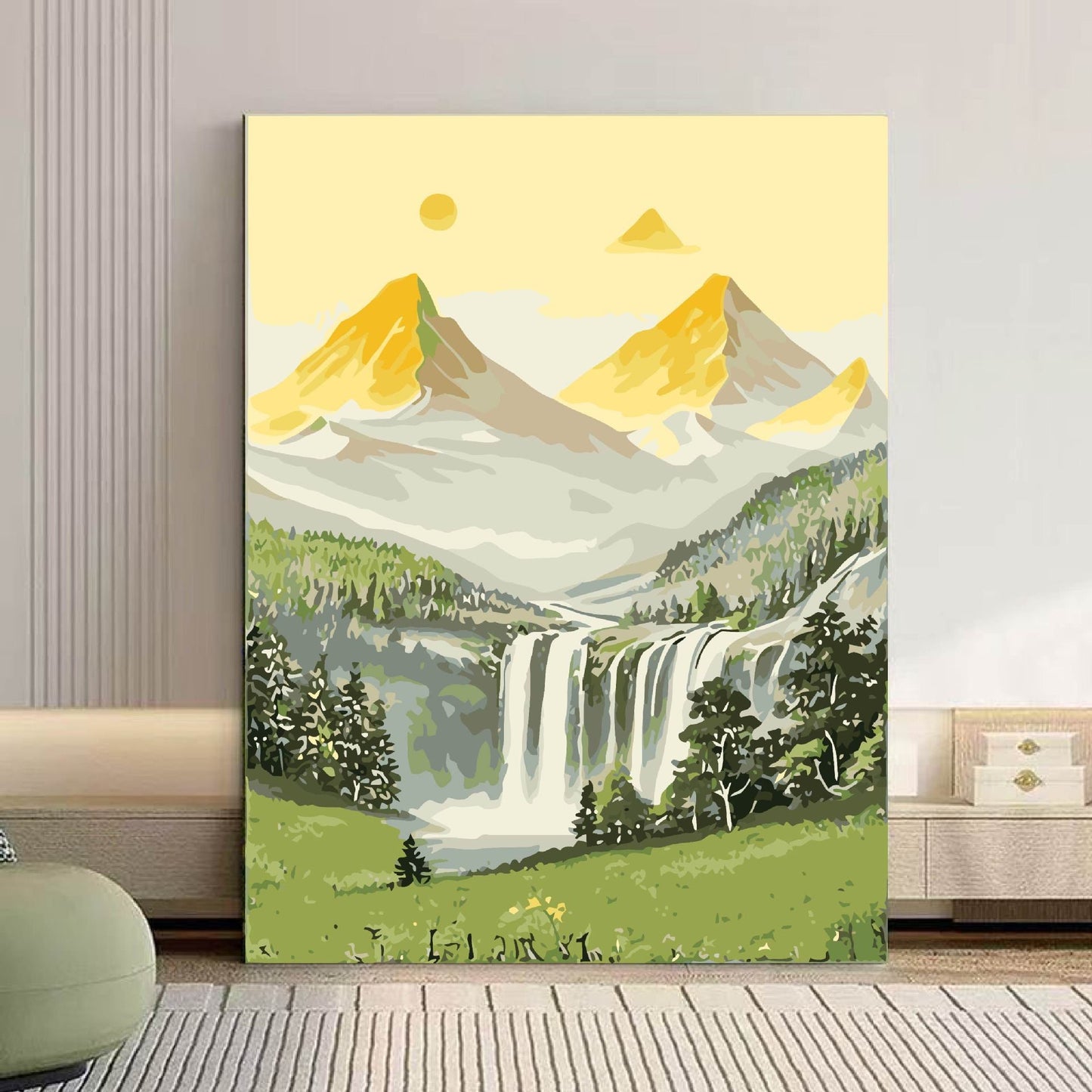 Szenische Berglandschaft Leinwand Kunst Brehn 1785768018