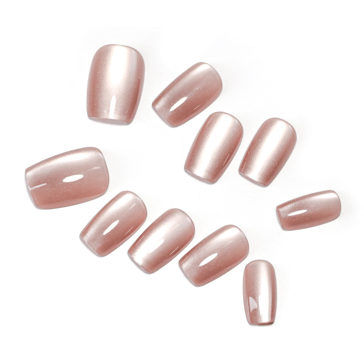Künstliche Nagelverlängerungen mit glänzendem Finish Brehn