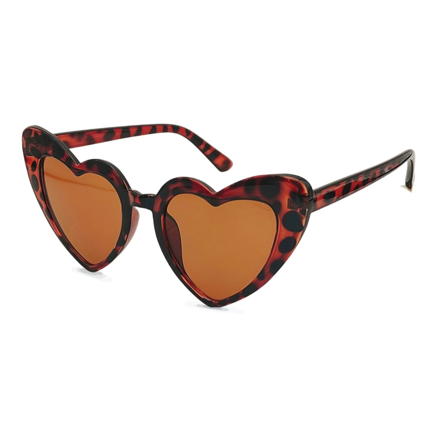 Damen Herzförmige Sonnenbrille mit UV-Schutz und hochwertiger Folienverarbeitung Brehn