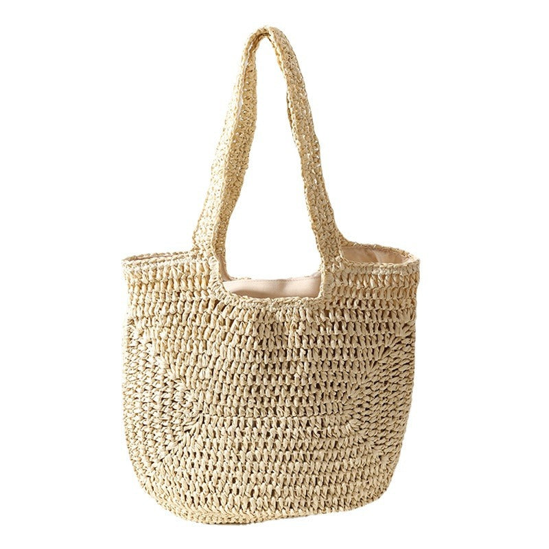 Handgefertigte Basttasche mit Komfortablem Innensack Brehn