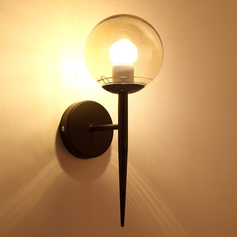 Zeitgenössische Glas Globe Wandlampe