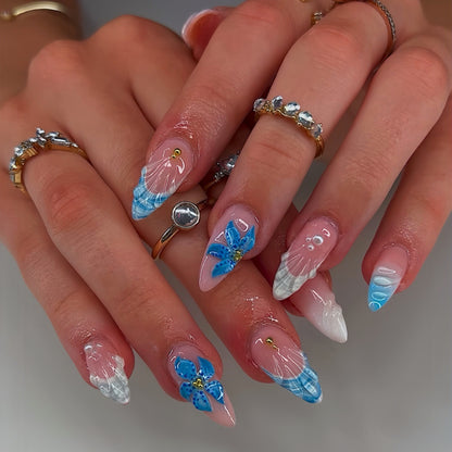 Glamouröse Texturierte Acryl-Nagelvergrößerungen Brehn