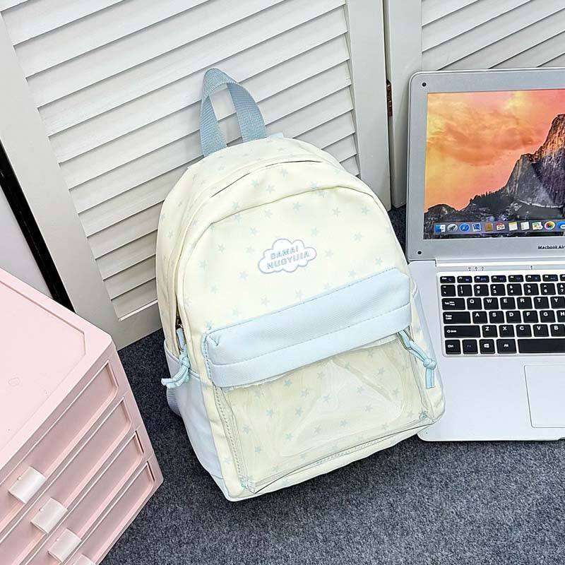 Leichte Schüler-Rucksack mit sternförmigem Muster