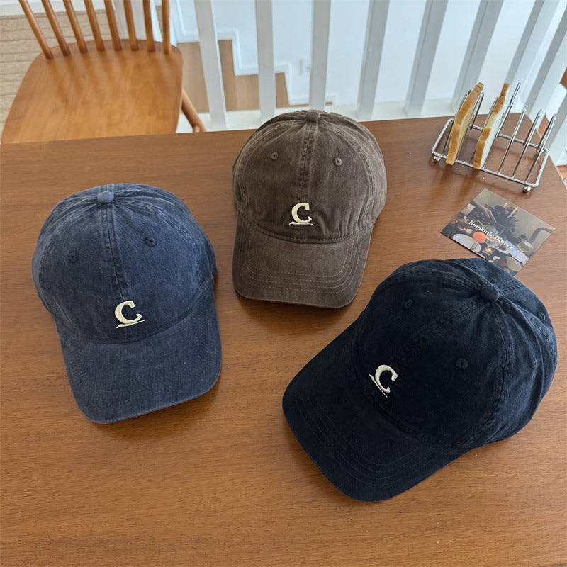 Herren Vintage-inspirierte gewaschene Denim-Cap Brehn
