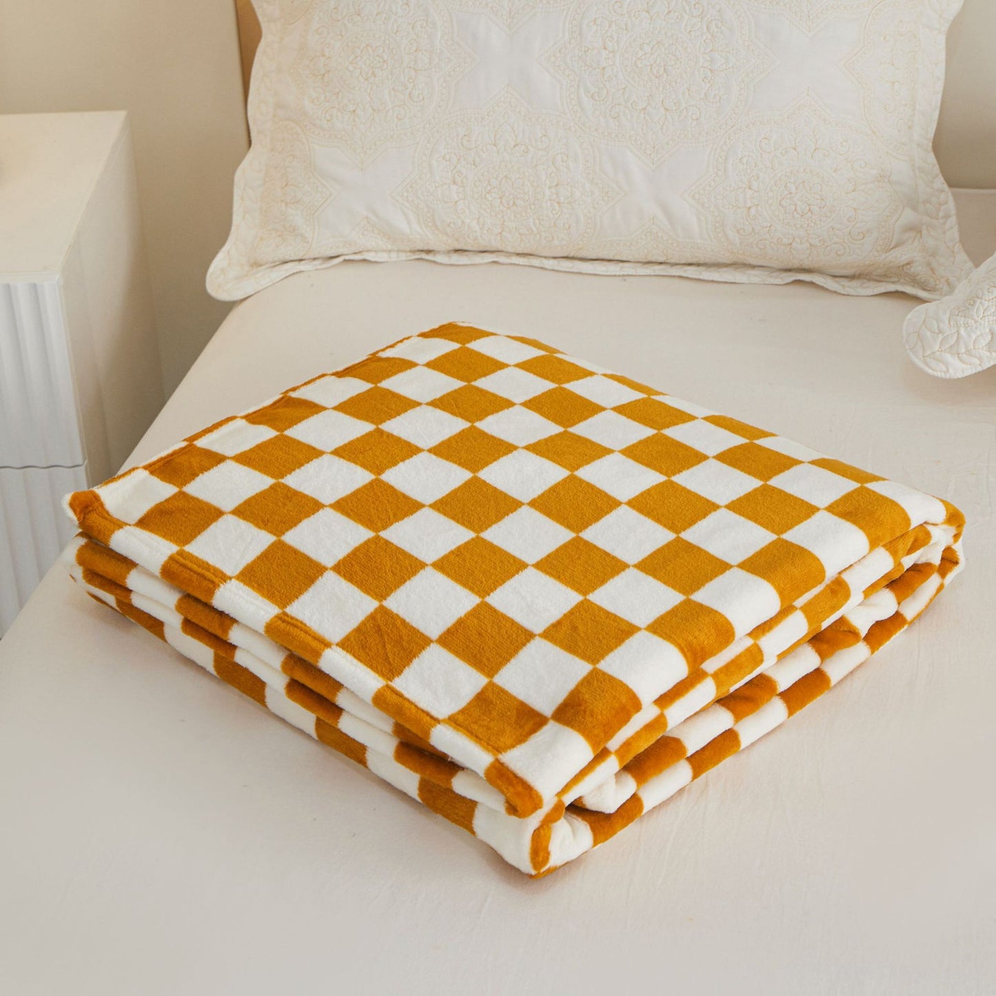 Gemütliche kariert Fleece-Decke