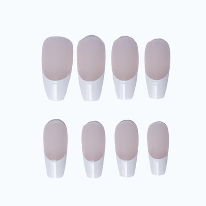 Elegante Französisch Spitze Acryl Nagel Set