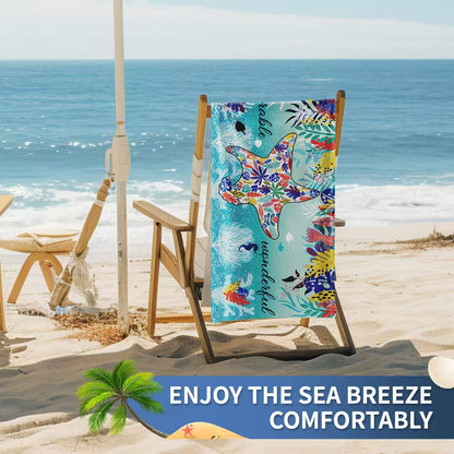 Damen Strandtuch mit kreativem Golfthema Brehn