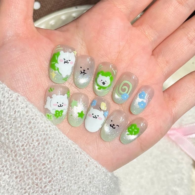 Künstlerisches Ombre Glitter Nagelkunst Set Brehn